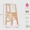 Torre de Aprendizaje Bianconiglio Kids® EVO: ¡Altura Ajustable! - Imagen 4