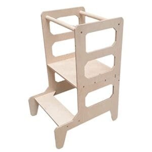 Torre Montessori Madera: ¡Mesa, Pupitre y Taburete!