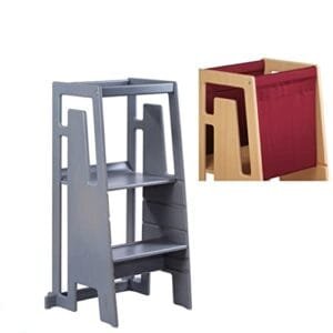 Tuki® Torre de Aprendizaje Greywash: ¡Descubrimiento Seguro!