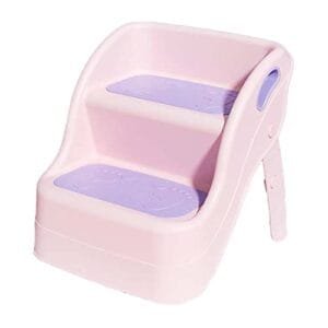 Torre de Aprendizaje Rosa Plegable para Bebés