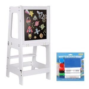 Sinbide Torre de Aprendizaje 2 en 1: ¡Cocina y Baño!