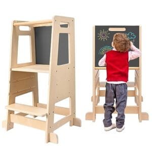 Hlieeosfcn Torre de Aprendizaje Montessori: ¡Explora el Mundo!