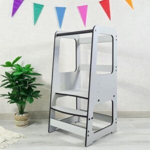 Torre de Aprendizaje DannyFunny Clásica Blanca (Gris)