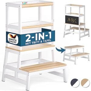 SPIELWERK® Torre de Aprendizaje 2 en 1: ¡Ayudante de Cocina!